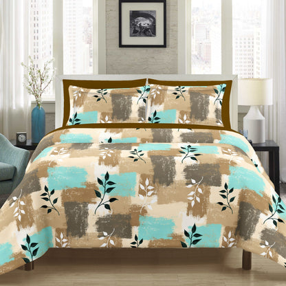 Dynamic leaves  Pattern Bedsheet|Dohar Combo