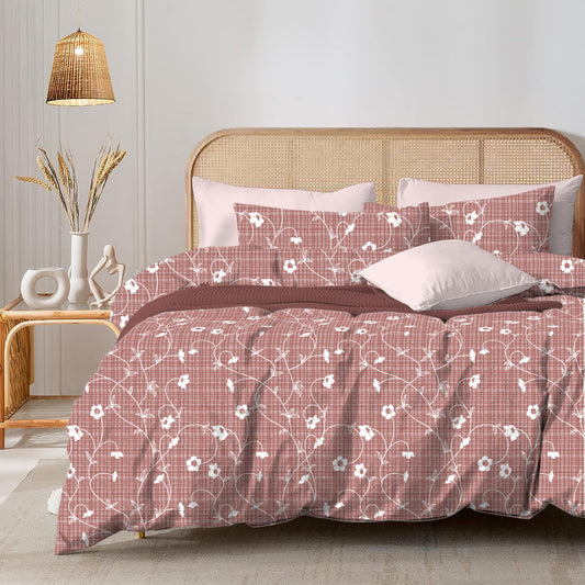 Maroon Paradise Print | 186 TC | Queen size