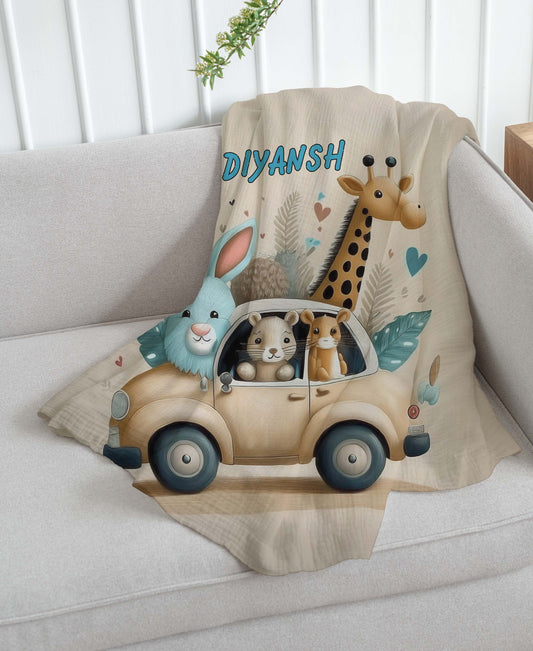 Riding Animals Theme Blanket