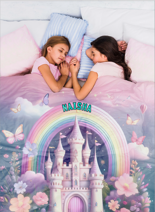 Rainbow Castle Theme Blanket