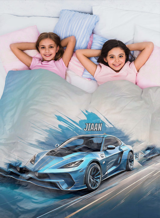 Racing Car Sports Theme Blanket