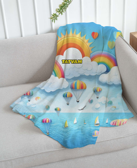 Rainbow Art Theme Blanket