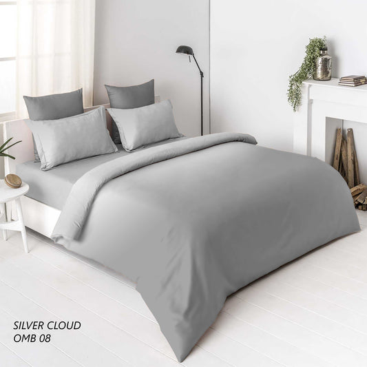 Ombre Silver Cloud | 210 TC | King Bedsheet