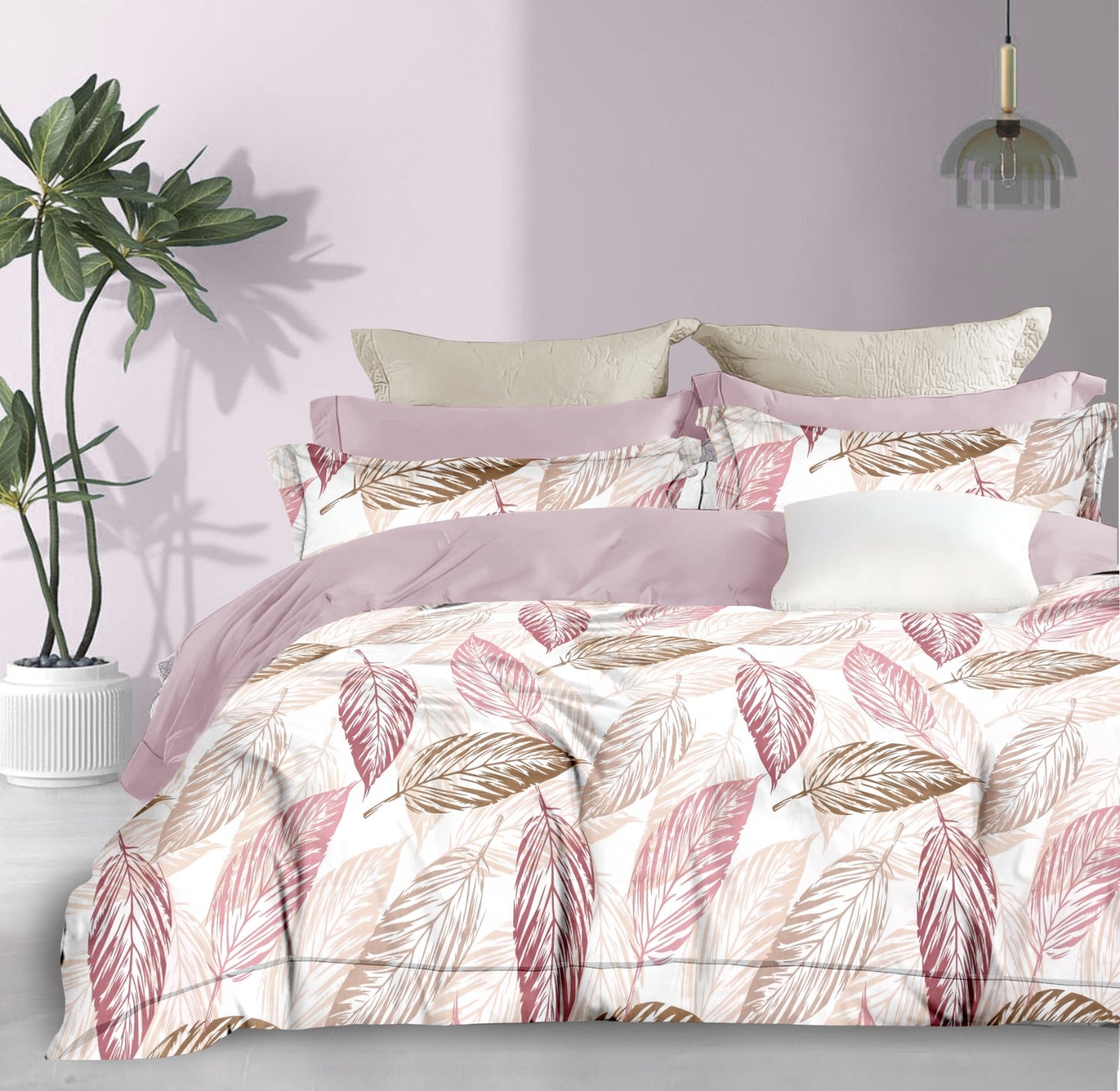 Pastel Paint  | 186 TC | King Size Bedsheet