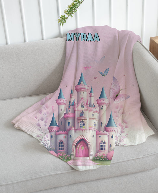 Pink Castle Theme Blanket