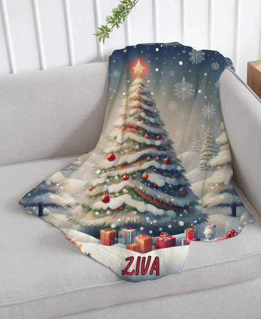 Snow Land Magical Christmas Theme Blanket